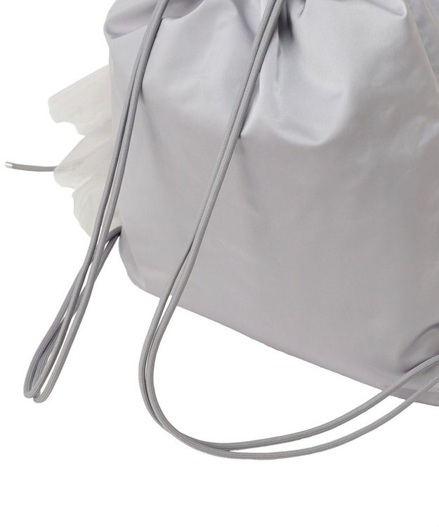 Maison de FLEUR チュールフリルナップサック Gray
