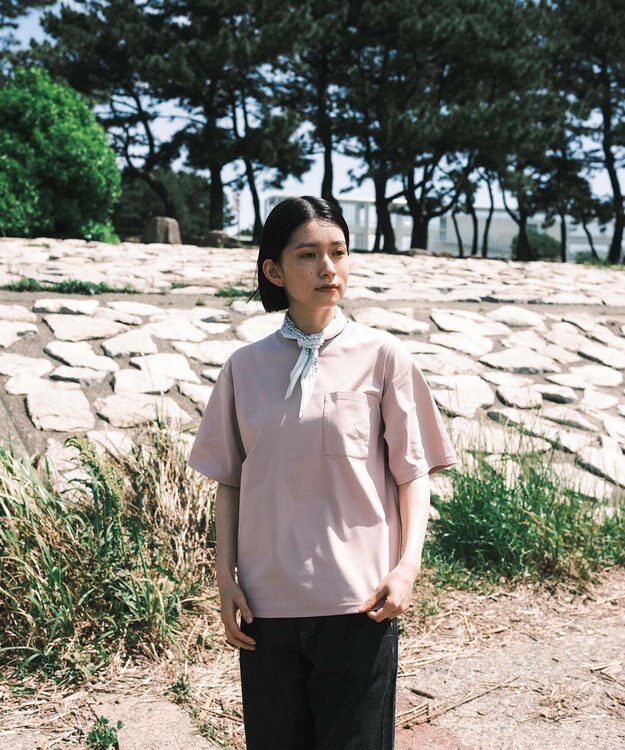 SHARE PARK LADIES 【UVカット・吸水速乾・ストレッチ・軽量 】ロゴポケットTシャツ（S・Mサイズ） ピンク系