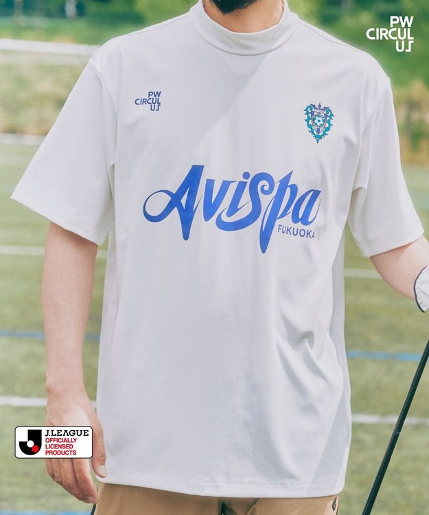 PW CIRCULUS 【UNISEX】J.LEAGUE モックネック J1所属の20クラブコラボ ゴルフ アビスパ福岡