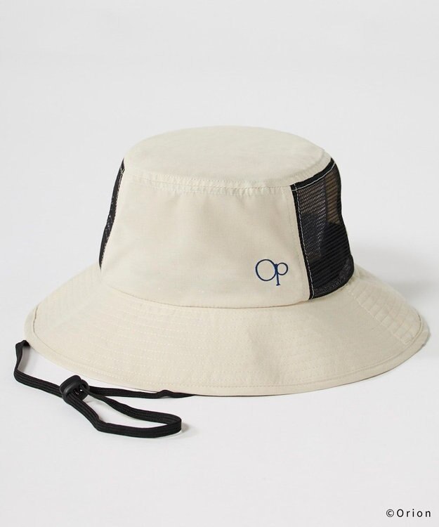 OP／FILA 【Ocean Pacific×ORION】タレ付きビーチハット ベージュ