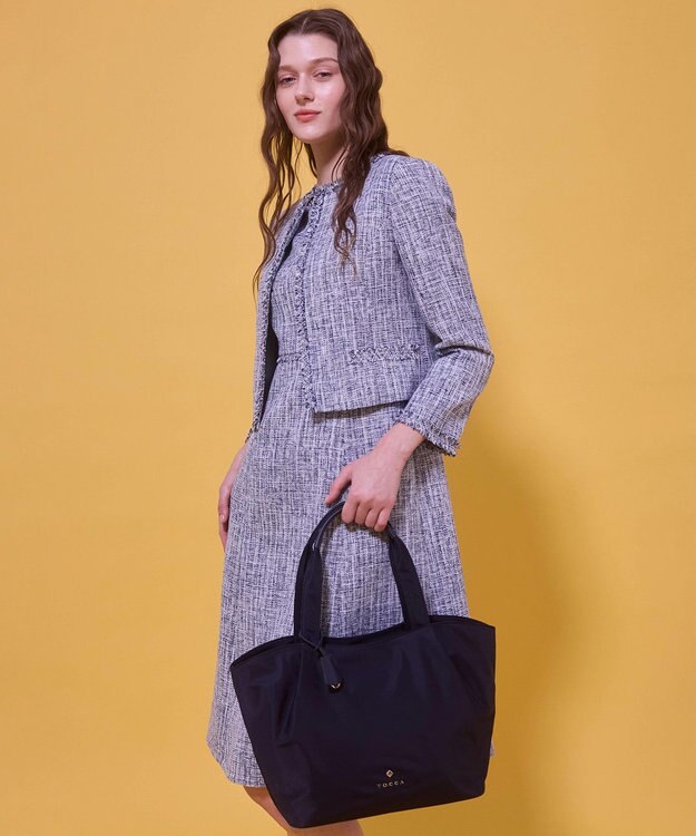 TOCCA 【A4サイズ対応・撥水】T-JARDIN NYLONBAG ナイロンバッグ ネイビー系