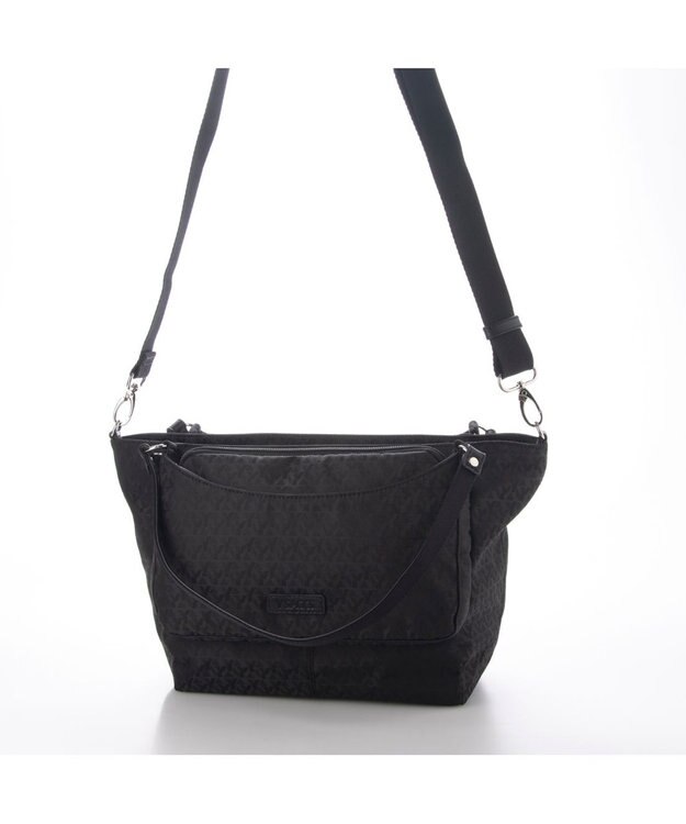 Y'SACCS ポーチ付きモノグラム2WAYトート ブラック