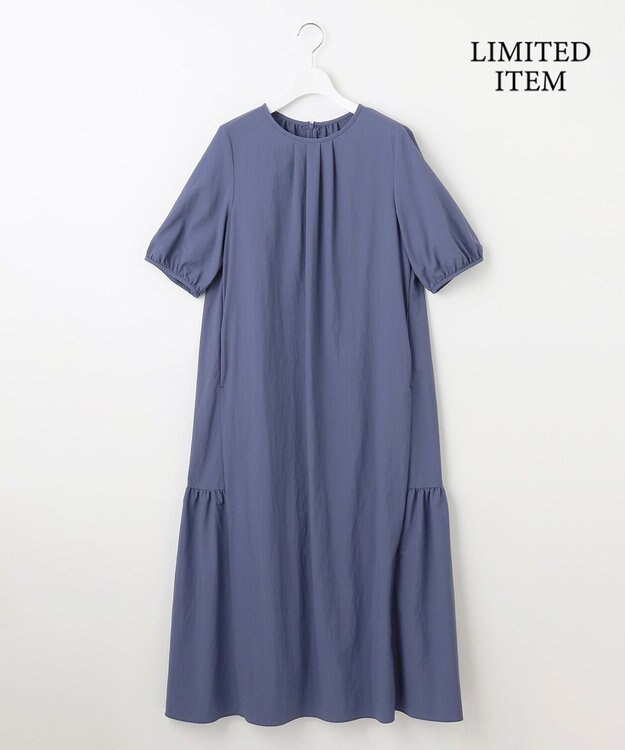 自由区 【カタログ掲載・WEB限定・接触冷感・UVカット・洗える】ファンクショナル ドレス セピア