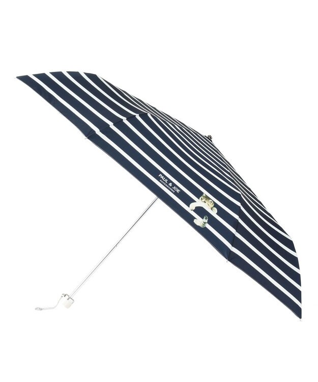 MOONBAT PAUL&JOE ACCESSOIRES(ポール＆ジョー アクセソワ) 折りたたみ傘 スウィンギングヌネット ネイビーブルー