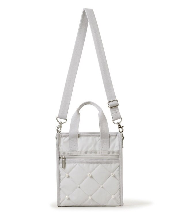LeSportsac MINI N/S TOTE W/ PEARLS/ミストグレーパール ミストグレーパール