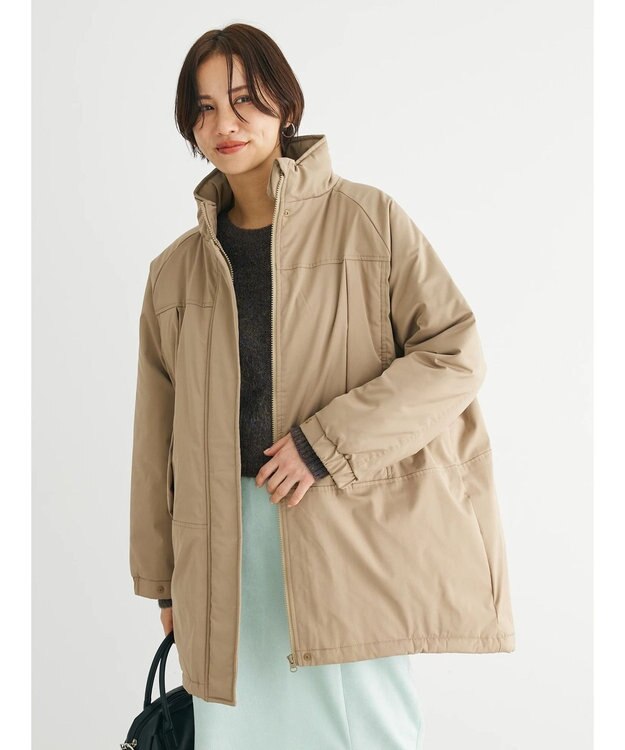Green Parks あったか中綿コート Beige