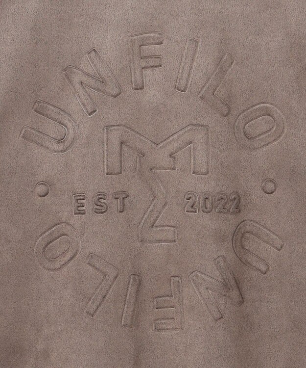 UNFILO MENS 【男女兼用】クリーンスエード エンボスロゴ クルー モカ