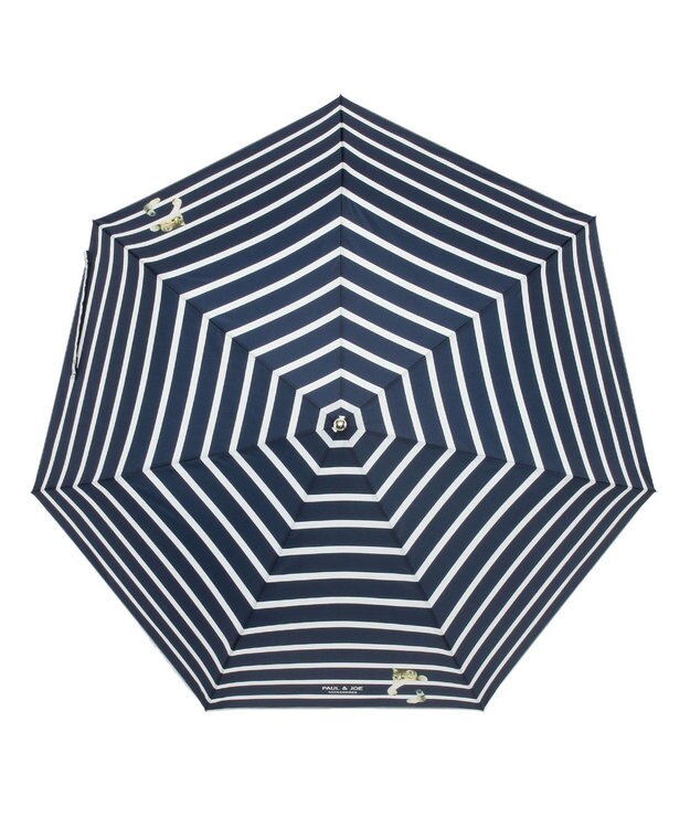 MOONBAT PAUL&JOE ACCESSOIRES(ポール＆ジョー アクセソワ) 折りたたみ傘 スウィンギングヌネット ネイビーブルー