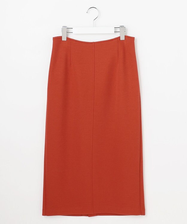 J.PRESS LADIES S ダンボールジャージー ナロー スカート オレンジ系