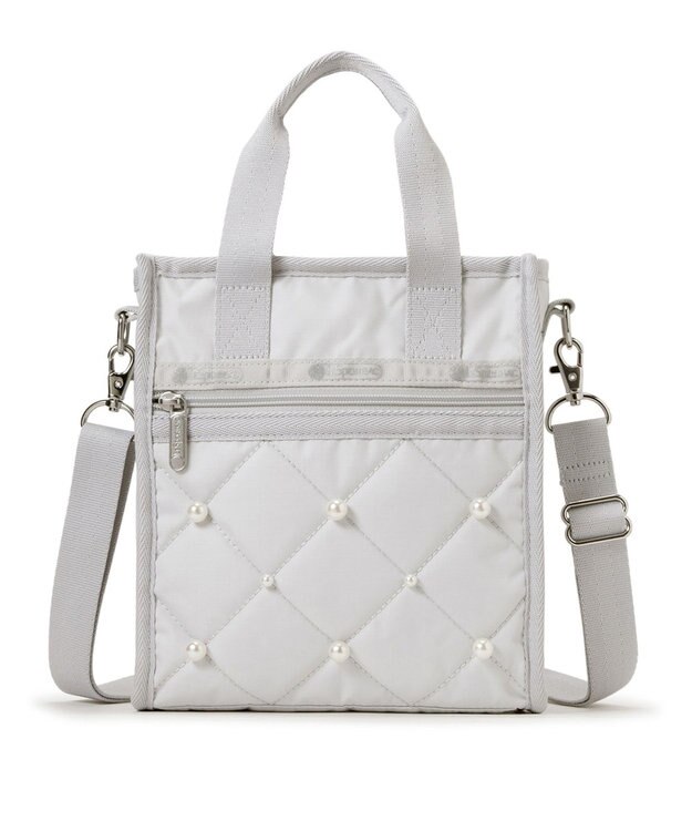 LeSportsac MINI N/S TOTE W/ PEARLS/ミストグレーパール ミストグレーパール