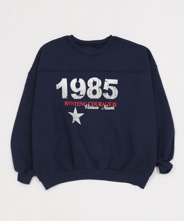 WEGO 1985ロゴビッグスウェット ネイビー