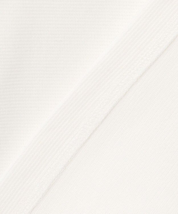 uncrave コットンミラノ ショート丈 Tシャツ（uncrave WHITE） オフ