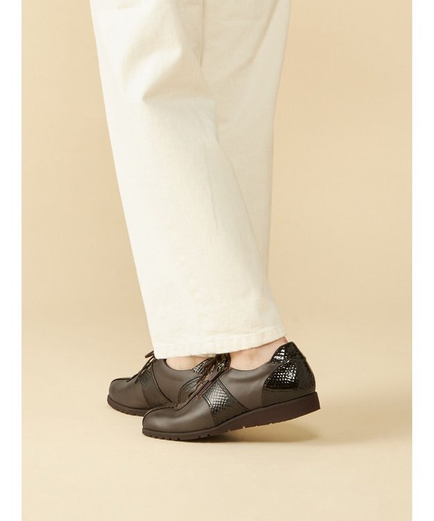 ASICS WALKING ペダラウォーキングシューズ 3E ヒール高2.0cm ブラウン系