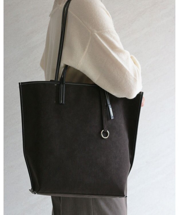 MORROW by thank 【A4サイズ収納可/軽量】VIVIAN LARGE ASスエード　ブラック