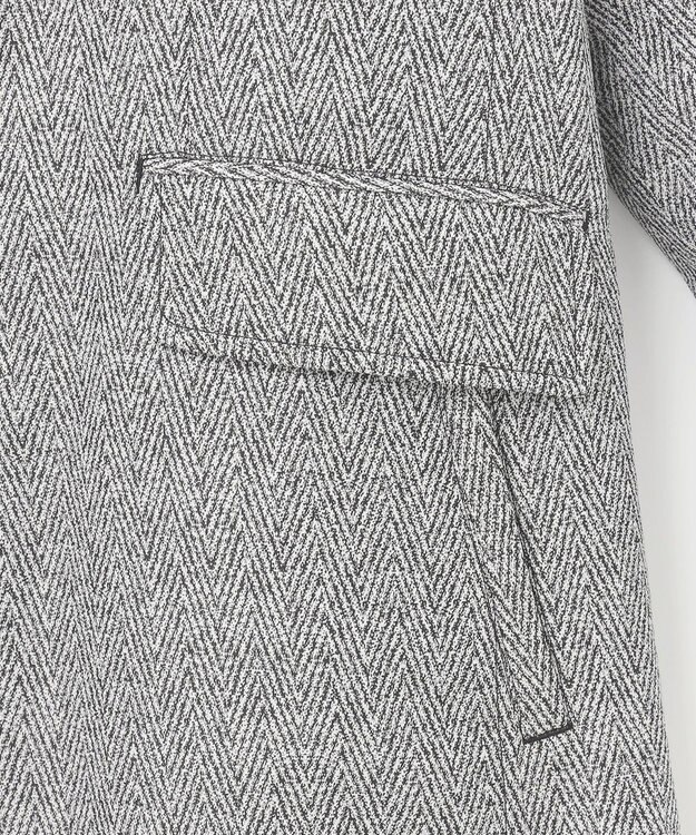 JOSEPH ABBOUD 【撥水/ダウン/ライナー取り外し可能】インターレースヘリンボン コート ライトグレー系7