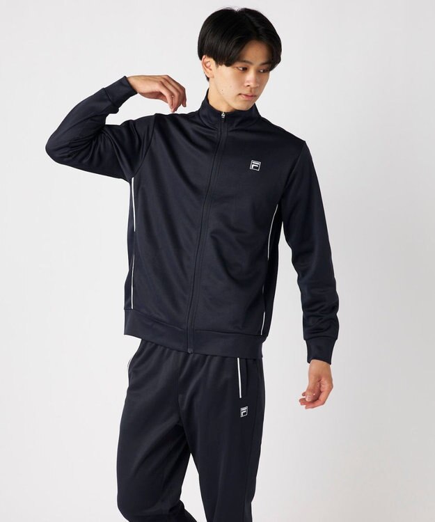 FILA GOLF／marie claire 【FILA GOLF】スタンドジップブルゾン ネイビー