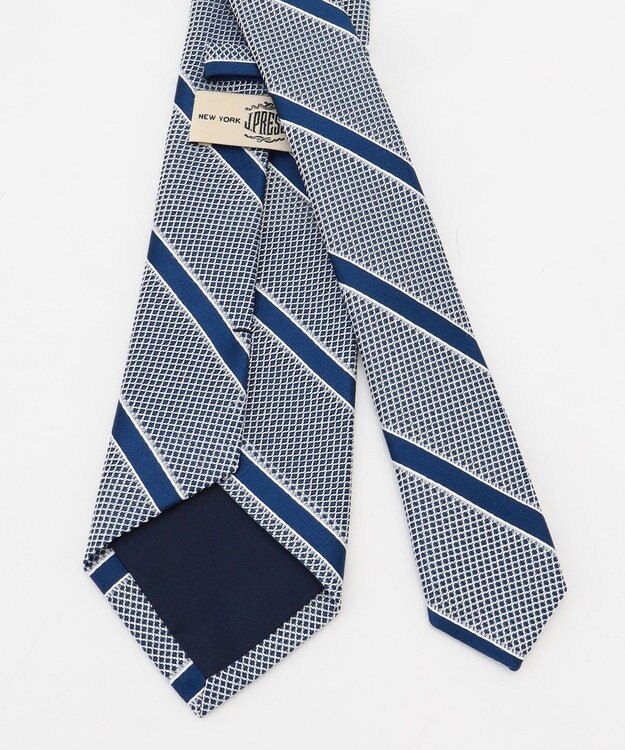 J.PRESS MEN 【JAPANESE SILK FRESCO TIE COLLECTION】レジメンタル ネクタイ ブルー系1