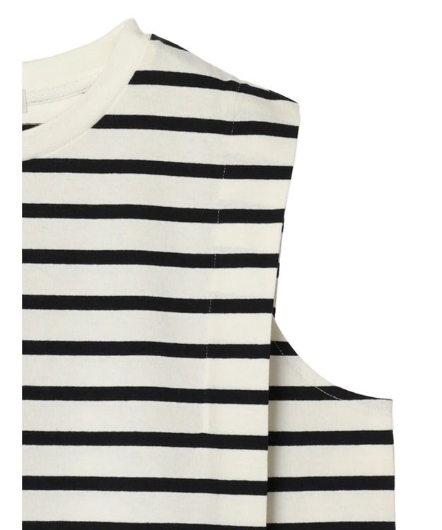 earth music&ecology ボクシーノースリーブチュニック Border