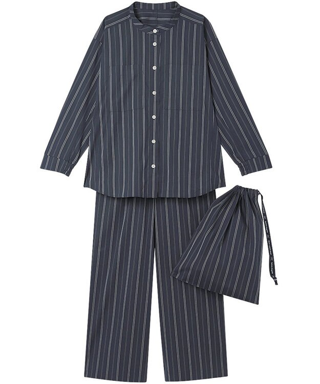 ワコール／睡眠科学 パジャマ 長袖 長ズボン 綿混(本体) 【睡眠科学×mintdesigns】 レディース YDX604 睡眠科学／ワコール コン