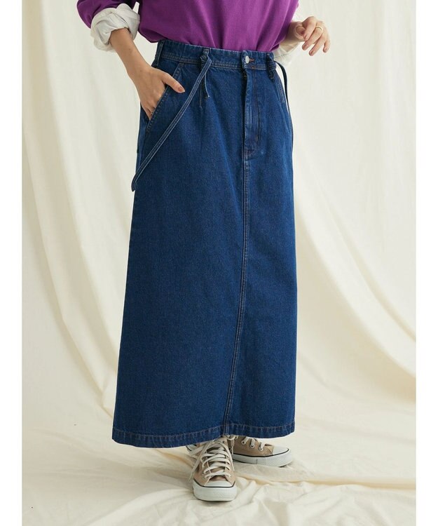 CRAFT STANDARD BOUTIQUE ２ＷＡＹサロペットスカート Medium Indigo