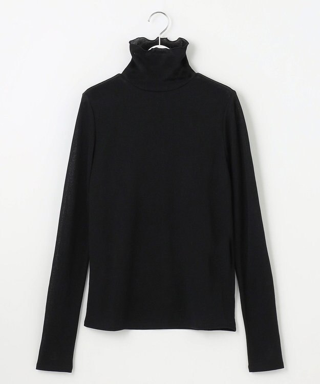 自由区 【洗える】シアーツイストガーゼ カットソー ブラック