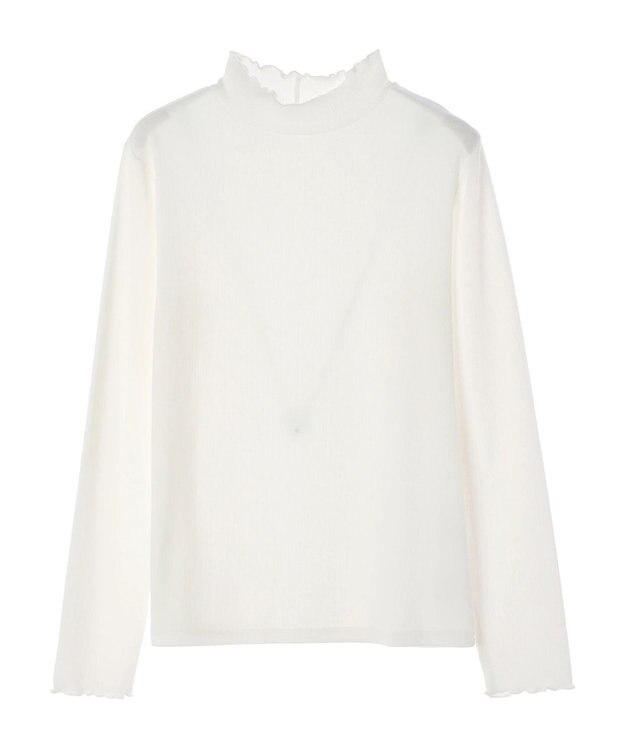 earth music&ecology テレコリブメローハイネックインナー Off White