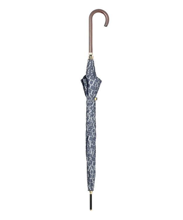 MOONBAT LANVIN COLLECTION 長傘 カチオンジャカード ネイビーブルー