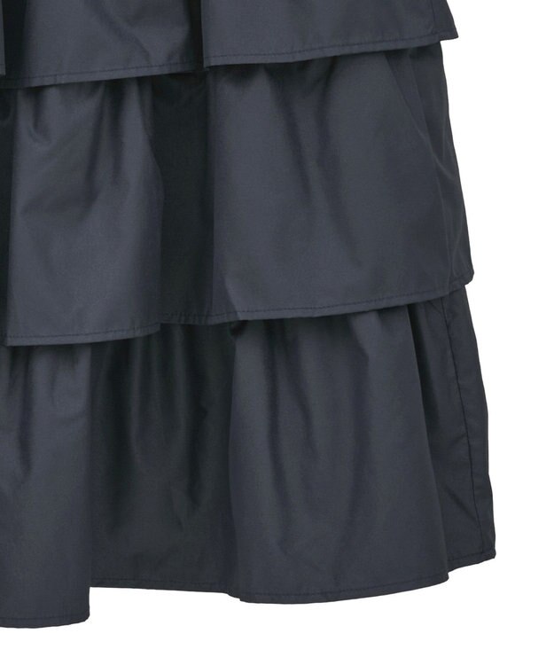 Green Parks ・ＳＵＧＡＲ　ＳＰＯＯＮ　レザーライクティアードスカー Navy