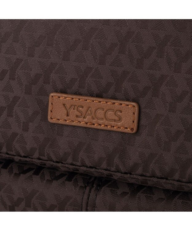 Y'SACCS ポーチ付きモノグラム2WAYトート ブラウン