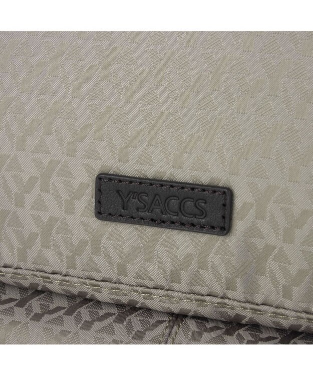 Y'SACCS ポーチ付きモノグラム2WAYトート グレー