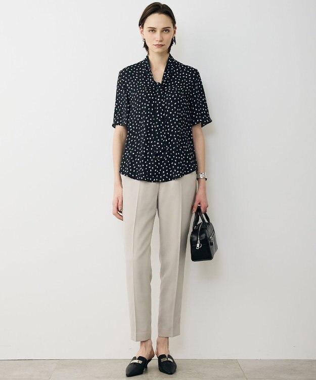 ICB L 【新色追加・WEB限定カラーあり】FluidBackSatin ドロストパンツ トープ［総裏］