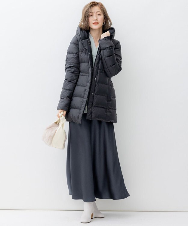 23区 【SLOW/一部店舗限定】ヴィンテージツイル スカート ダークグレー系