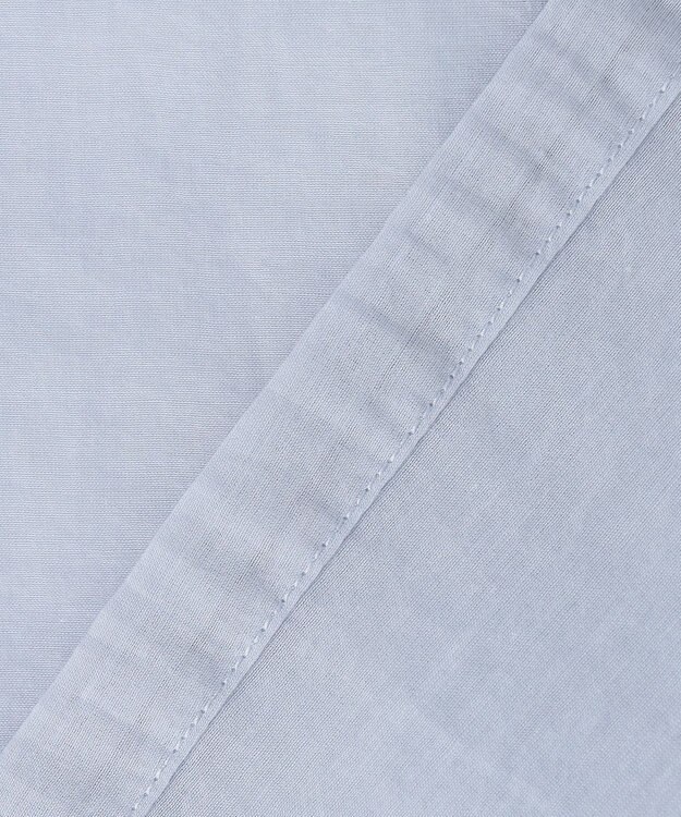 23区 【先行予約】ナイロンコットンシアーボイル ドロストシャツ サックスブルー系