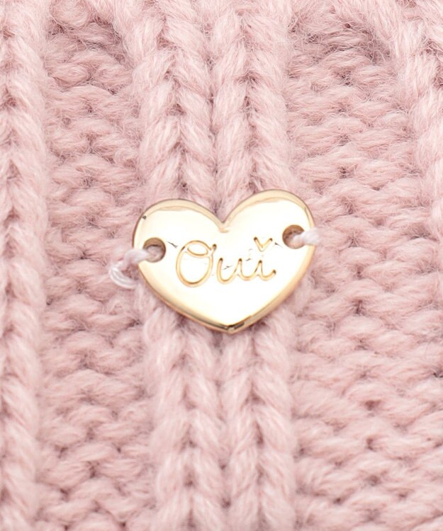 ANY KIDS ケーブルニット帽 ピンク