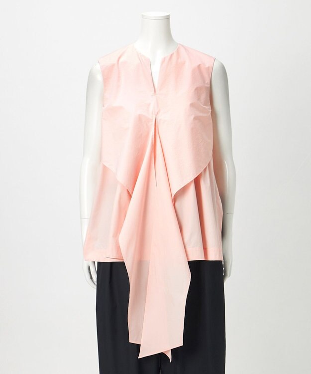 23区 【GOLD LABEL】タイプライターバイオ リボン ブラウス ピンク系