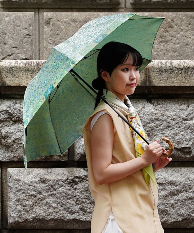Marca Umbrella of Yokohama 晴雨兼用折りたたみ傘 (カシミール21)　日傘 グリーン