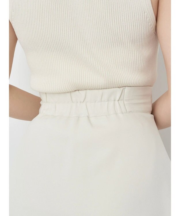 earth music&ecology プリーツドッキングスカート Ivory