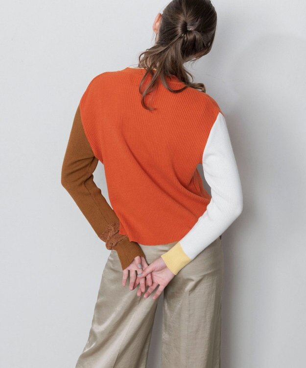 TRICOTE カラーリブセーター 65ORANGE