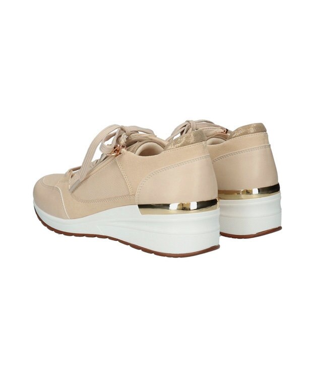 Bridget Birkin 【PARADIS COULEUR】サイドジップヒールアップスニーカー ベージュコンビ