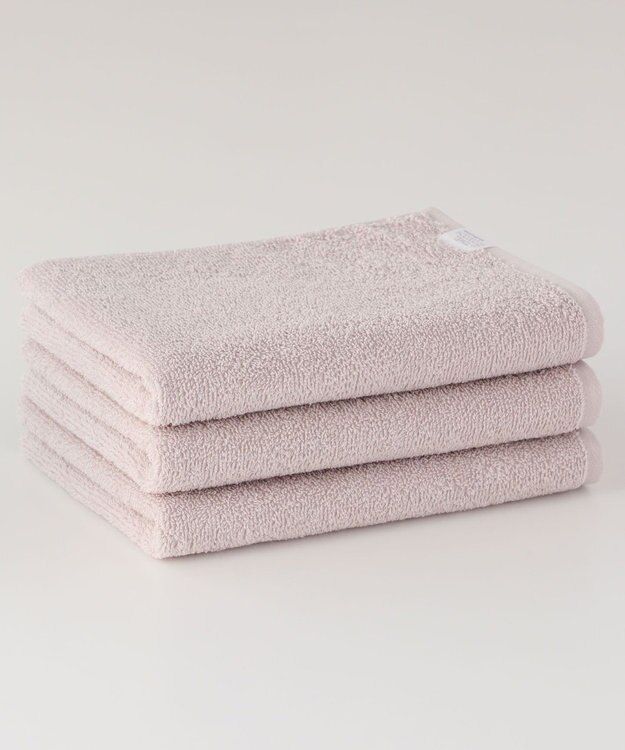 UCHINO 速乾からり　ビッグフェイスタオル　3枚セット ライトベージュ