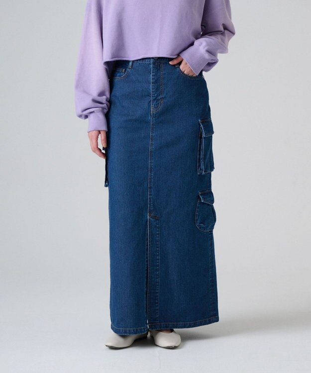 Ripo trenta anni DENIM CARGO SK デニムスカート INDIGO