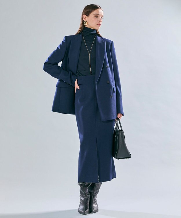 BEIGE， 【VERY NaVY12月号掲載】BUNNELL / ウールダブルブレストジャケット Navy