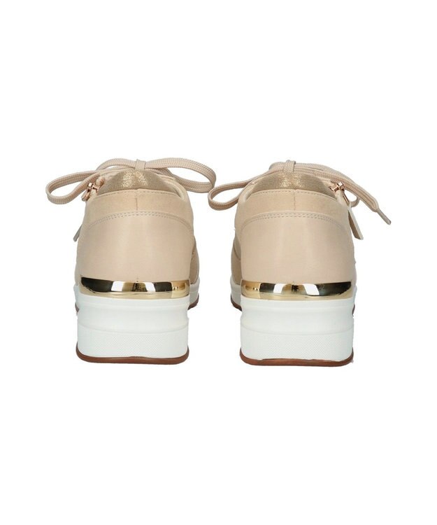 Bridget Birkin 【PARADIS COULEUR】サイドジップヒールアップスニーカー ベージュコンビ