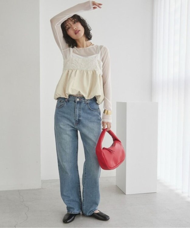 WEGO 【ANGIE VINTAGE】ハーフムーンBAG レッド