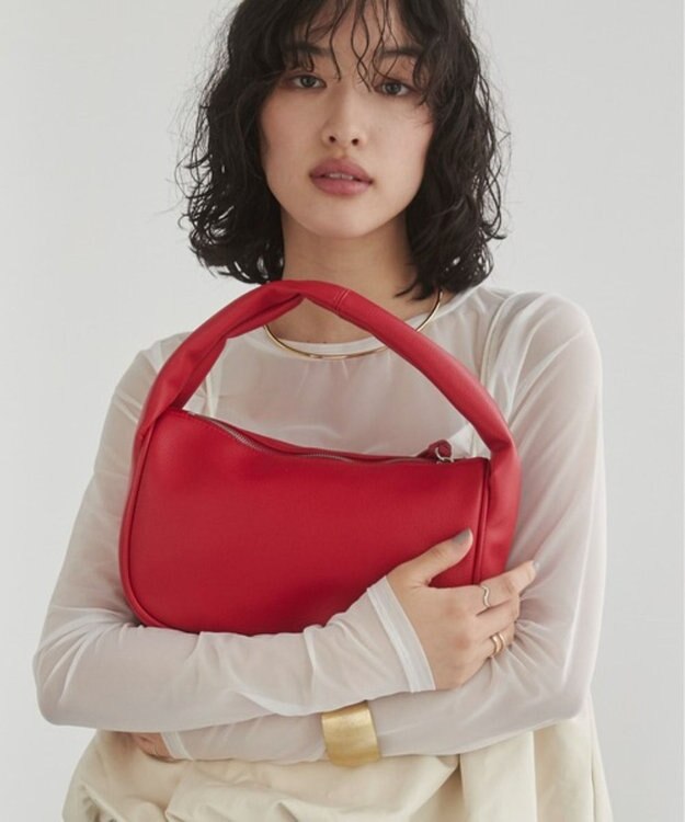 WEGO 【ANGIE VINTAGE】ハーフムーンBAG レッド