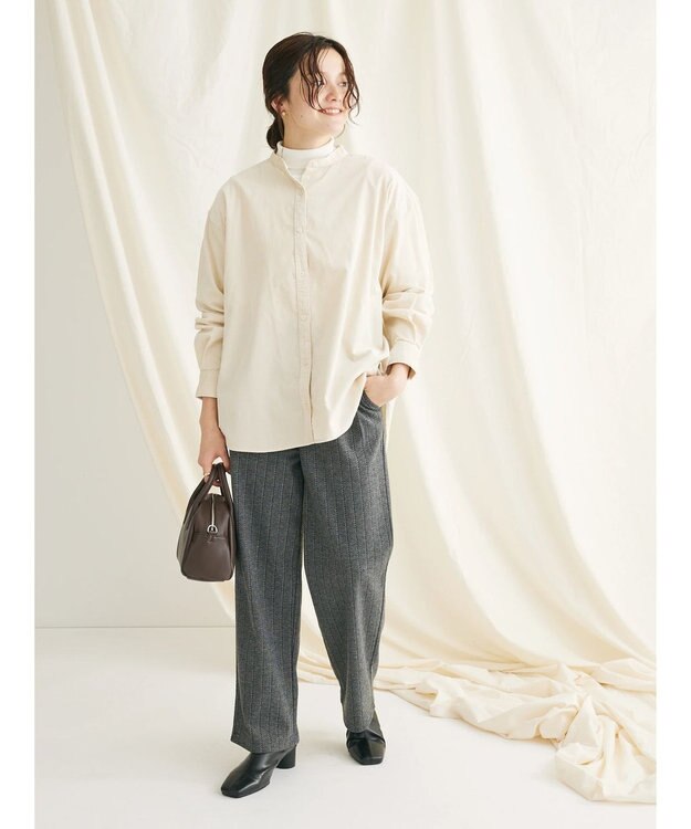 CRAFT STANDARD BOUTIQUE ウォッシャブルリブタートルニットプルオーバー Ivory