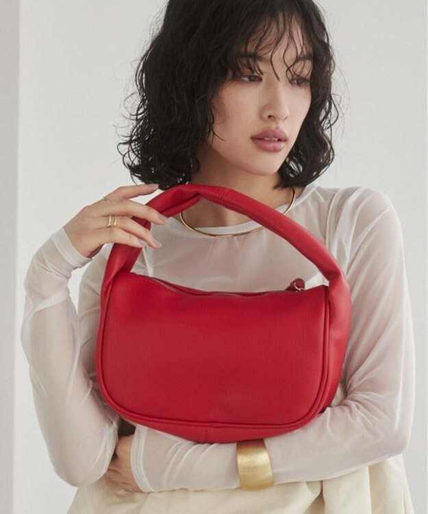 WEGO 【ANGIE VINTAGE】ハーフムーンBAG レッド