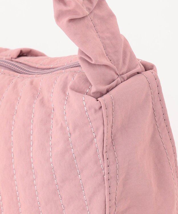 Y'SACCS 【Y’SACCS vous et】ギャザーショルダーヌビバッグ ダークピンク