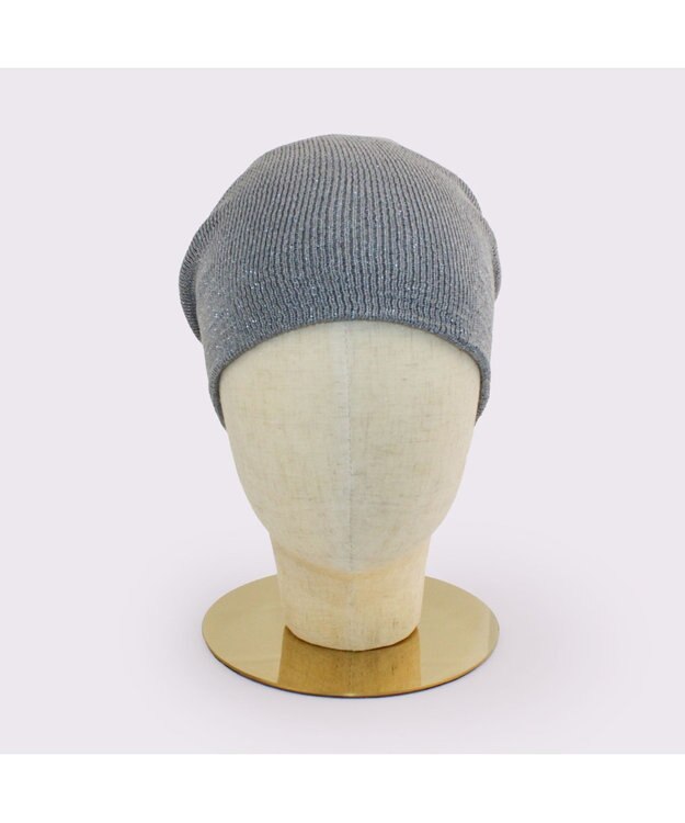 ATRENA 【日本製】FISラメニットビーニー グレー