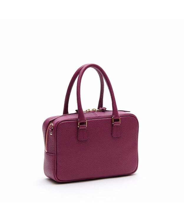 A.D.M.J. 【牛革】ボストン23cm ダークピンク